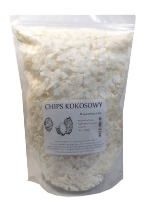 CHIPS KOKOSOWY chipsy kokosowe naturalne 1kg ECOBI