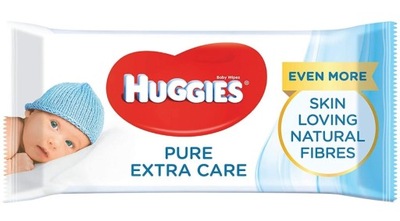 Huggies Pure Extra Care Chusteczki nawilżane 56szt