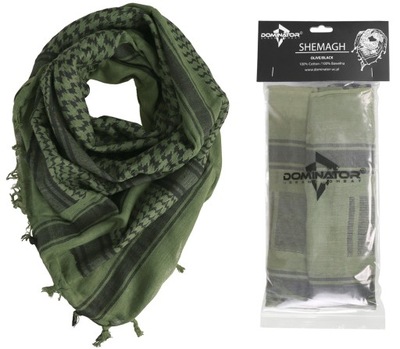 ARAFATKA CHUSTA KEFIJA SHEMAGH WOJSKOWA DOMINATOR 100X100 cm OLIVE BLACK