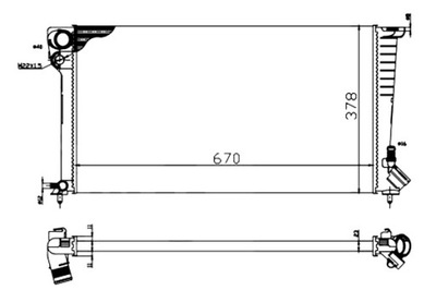 ABAKUS RADUADOR DE AGUA CITROEN BERLINGO 07 96-11 02  