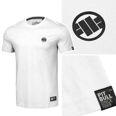 Koszulka T-Shirt męska Pit Bull Small Logo Biała r. l