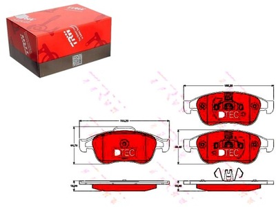 ZAPATAS DE FRENADO TRW 410607115R 8660000781 4406039  