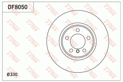 DF8050 DISCO DE FRENADO BMW 3 13-  