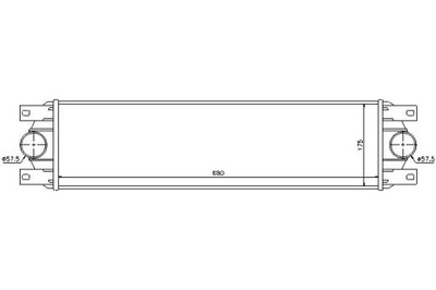 Nissens интеркулер nissan interstar dci 80 x70 фото №1