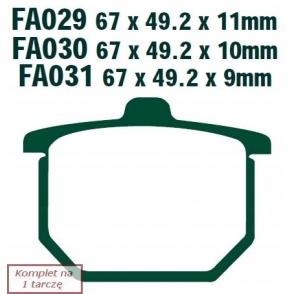 PADS BRAKE EBC FA029  