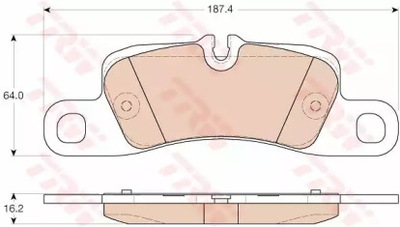 ZAPATAS DE FRENADO PORSCHE TRW  