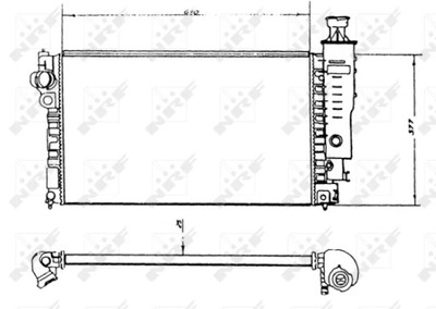 NRF 58891 CHLODNICA, SISTEMA DE REFRIGERACIÓN DEL MOTOR  