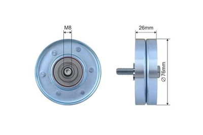 РОЛИК NAPINACZA РЕМНЯ ПОЛИКЛИНОВОГО VOLVO S40 I, V40 1.6-2.0 07.95-06.04