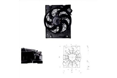 Tyc вентилятор радиатора с корпус opel astra g фото №1