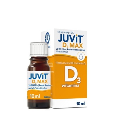 Juvit D3 Max krople doustne 20000j.m./ml, 10 ml