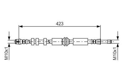 BOSCH 1 987 481 601 ПАТРУБОК ТОРМОЗНОЙ ГИБКИЙ