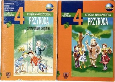 PRZYRODA KLASA 4 KSIĄŻKA PORADNIK NAUCZYCIELA sprawdziany WSIP 2 szt.