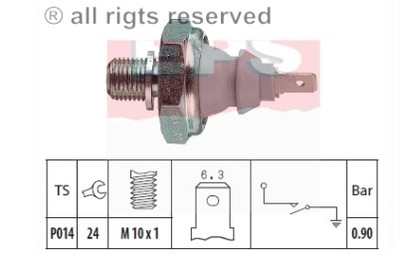 SENSOR PRESSURE OILS VW GOLF 1.4-1.9 91- POLO  