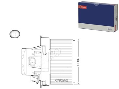 VENTILADOR SOPLADORES PEUGEOT 207 1.4-1.6D 02.06-12.15 DENSO  