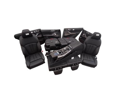 Салон оббивка комплект bmw x7 g07 vasw leather merino black фото №1