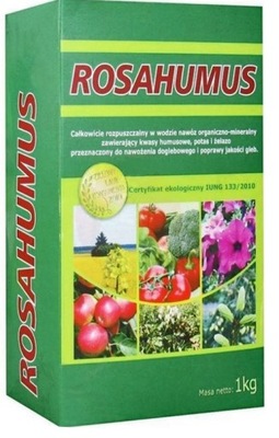 ROSAHUMUS 1kg = 30ton OBORNIK CAŁOROCZNY SAD OGRÓD NAWÓZ KWASY