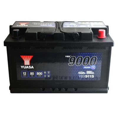 Batterie Yuasa YBX9115 AGM 12V 80AH 800A