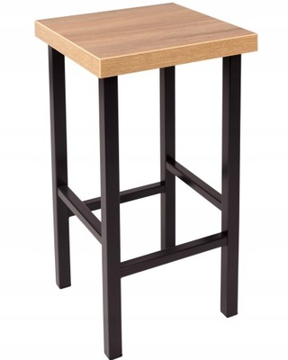 Solidny HOKER metalowy klasyk 60cm -stołek,taboret