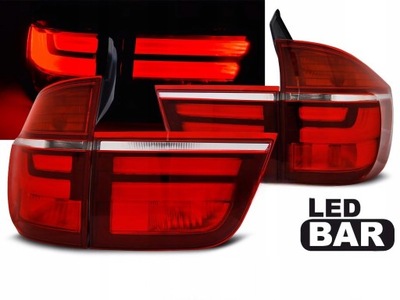 ФОНАРІ ЗАДНЄ DIODOWE DO BMW X5 E70 OD 2007 DO 2010 RED WHITE LED (СВІТЛОДІОД) BAR