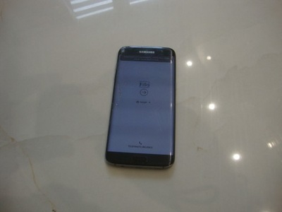 Samsung Galaxy S7 Edge Czarny Zbita Szybka