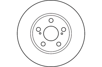 ДИСКИ ТОРМОЗНЫЕ ТОРМОЗНЫЕ 2 ШТУКИ TOYOTA ПЕРЕД PRIUS 03-09 TRW