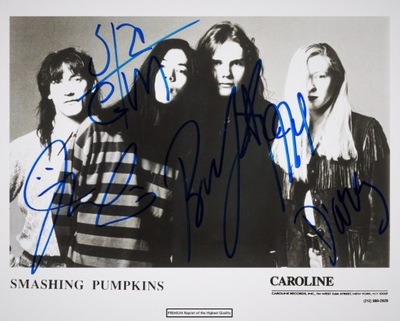 SMASHING PUMPKINS - UNIKAT PREMIUM - Autografy !!!