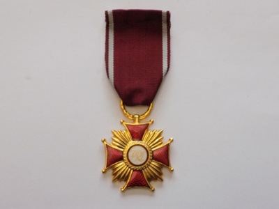 Odznaka Złoty Krzyż Zasługi PRL - Krzyż Kawalerski - Mennica Państwowa