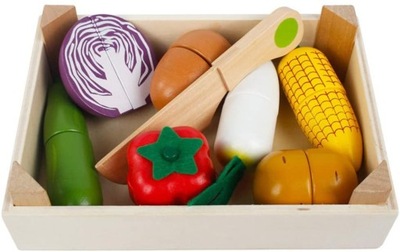 Sprytne Zabawki Drewniane Warzywa Do Nauki Krojenia