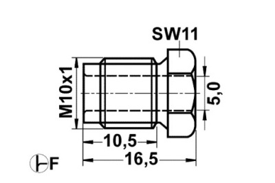 Ate element трубка тормозной хомут трубка диаметр резьба 5mm фото №1