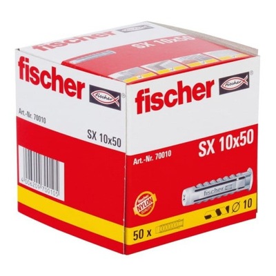 Kołki rozporowe Fischer SX 10 x 50 mm 50 szt.