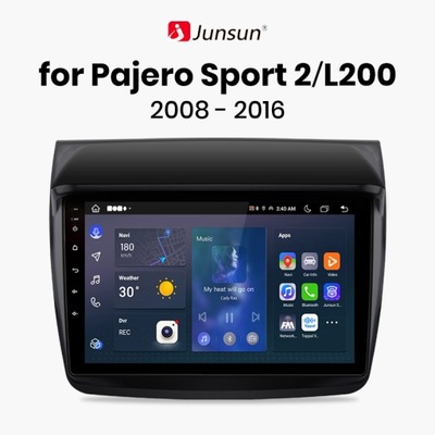 RADIO FOR PAJERO SPORT 2 L200 2008-2016 4GB + 64GB CARPLAY ANDROID 4G  