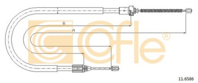 CABLE DE FRENADO RENAULT CLIO II 98-05 LT  