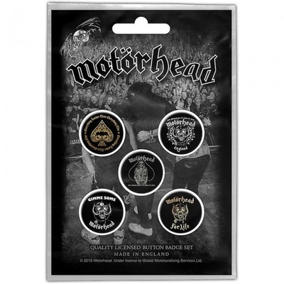 Motorhead - Clean Your Clock Set of 5 przypinki