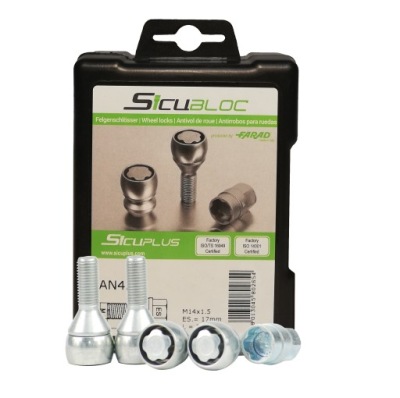 Śruby zabezpieczające SICUBLOC 14x1,5x35 stożek 17