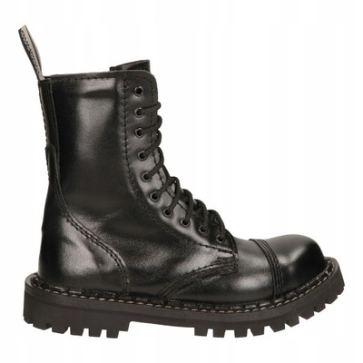 GLANY WYSOKIE SKÓRZANE POLSKIE STEELNOSE 10-DZIUR R 41 MEDARD