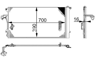 MAHLE КОНДЕНСАТОР КОНДИЦИОНЕРА AUDI Q7 PORSCHE CAYENNE VW TOUAREG фото