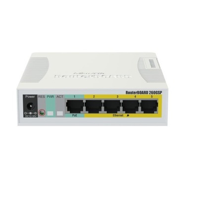 Switch zarządzalny MikroTik CSS106-1G-4P-1S