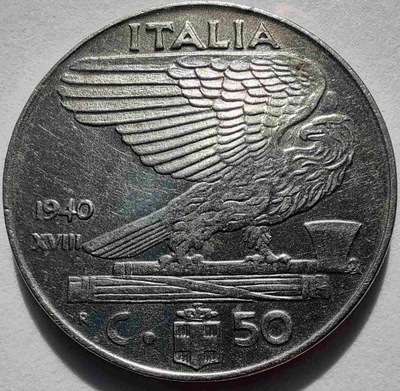 1131 - Włochy 50 centesimi, 1940