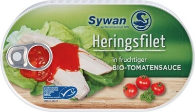 ŚLEDŹ MSC FILETY W BIO SOSIE POMIDOROWYM 200 g - HEIN i GRAETJE