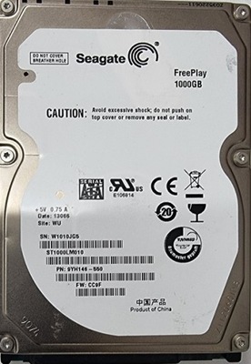 Dysk twardy Seagate FreePlay 1TB SATA II 2,5"