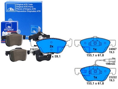 КОМПЛЕКТ КОЛОДОК ШАЛЬМІВНИХ ATE BL1893A2 8DB355011