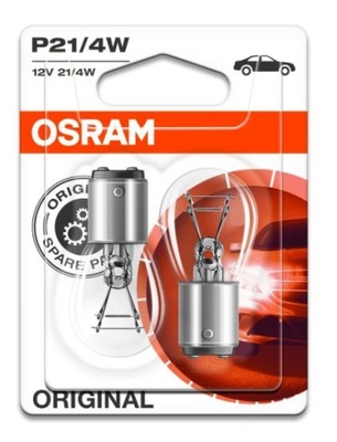 OSRAM ORIGINAL ЛАМПОЧКИ P21/4W 12V BAZ15D DUO