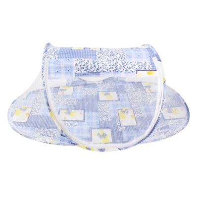 SKŁADANA MOSKITIERA DZIECIĘCA NA ŁÓŻECZKO - NIEBIESKA