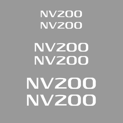 STICKERS NISSAN NV200 CALIPERS ZESTAW-BIALY  