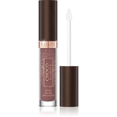 EVELINE Choco Glamour Winylowa Pomadka do ust w płynie z efektem glossy lip