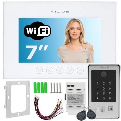 WIDEODOMOFON VIDOS M11WX S20DA czytnik szyfrator WiFi APLIKACJA ANDROID iOS