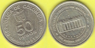 COLUMBIA 50 Pesos 1987 r.