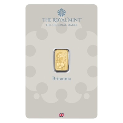 Sztabka 1 g Złota The Royal Mint Britannia