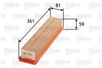 VALEO FILTRO AIRE RENAULT CLIO 3 05-/IV 12-/TWINGO II 07-  