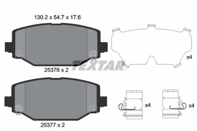 КОЛОДКИ ТОРМОЗНЫЕ CHRYSLER ЗАД VOYAGER 12- 2537601